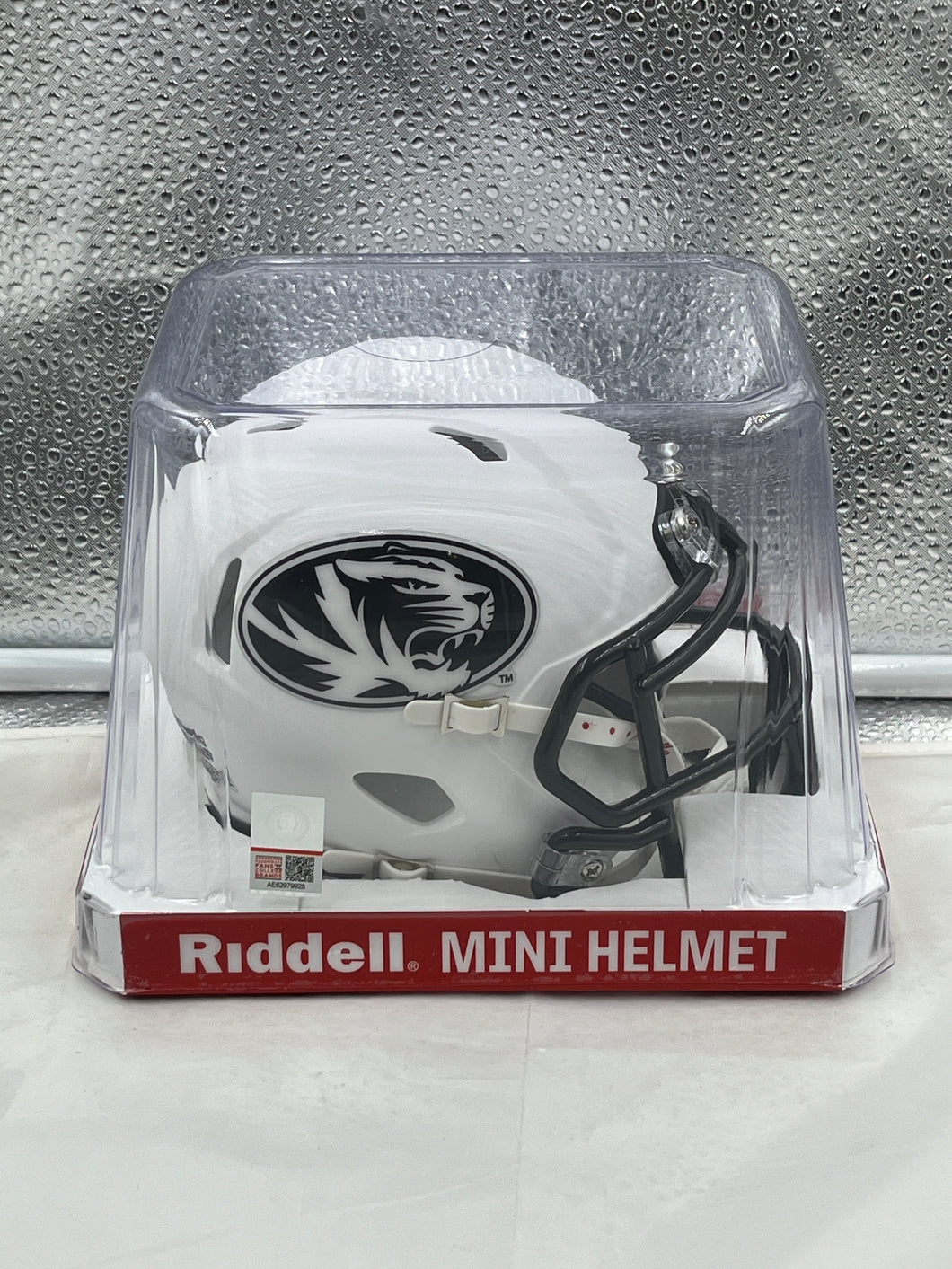 Missouri Tigers NCAA Riddell Speed White Alternate Mini Helmet - Casey's Sports Store