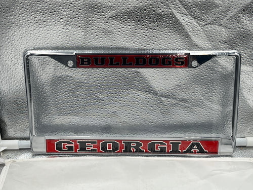 Georgia Bulldogs NCAA Craftique Chrome License Plate Frame - Casey's Sports Store