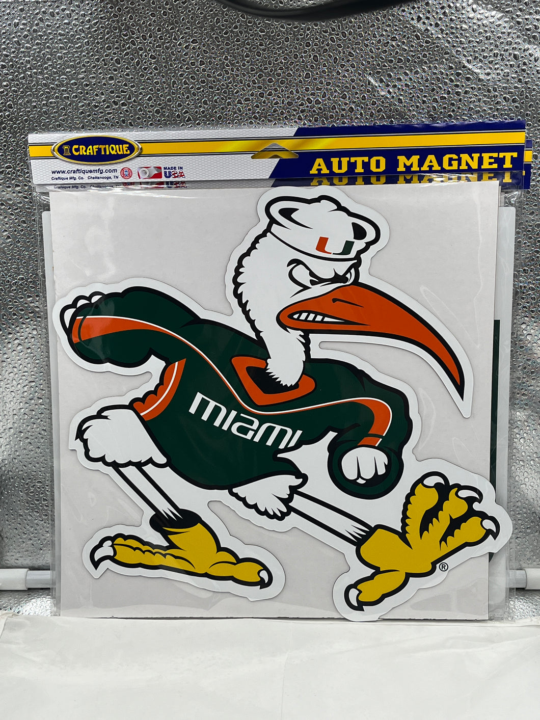 Miami Hurricanes NCAA Sebastian Ibis Car Magnet 12