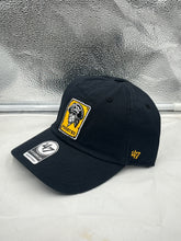 Load image into Gallery viewer, Pittsburgh Pirates Throwback MLB &#39;47 Brand Black Clean Up Adjustable Hat - Casey&#39;s Sports Store
