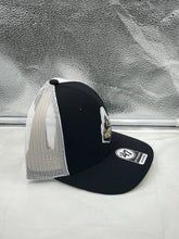 Load image into Gallery viewer, Purdue Boilermakers NCAA &#39;47 Brand Trucker Black Mesh Snapback Adjustable Hat - Casey&#39;s Sports Store
