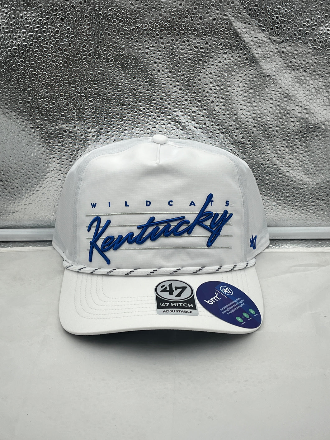 Kentucky Wildcats NCAA '47 Brand White Script Hitch Adjustable Snapback Hat - Casey's Sports Store