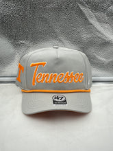 Load image into Gallery viewer, Tennessee Volunteers NCAA &#39;47 Brand Gray Rope Script Hitch Adjustable Hat - Casey&#39;s Sports Store
