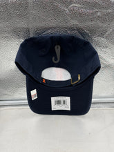 Load image into Gallery viewer, Illinois Fighting Illini NCAA '47 Brand Navy Clean Up Adjustable Snapback Hat - team logo detail Illinois Fighting Illini hat
