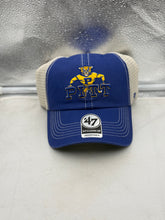 Load image into Gallery viewer, Pitt Panthers NCAA '47 Throwback Blue Clean Up Mesh Adjustable Snapback Hat – Pitt Panthers hat in blue with adjustable snapback fit
