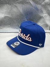 Load image into Gallery viewer, Florida Gators NCAA &#39;47 Brand Blue Rope Script Hitch Adjustable Hat - Casey&#39;s Sports Store
