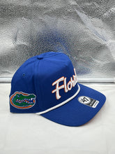 Load image into Gallery viewer, Florida Gators NCAA &#39;47 Brand Blue Rope Script Hitch Adjustable Hat - Casey&#39;s Sports Store
