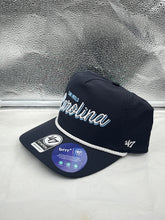 Load image into Gallery viewer, North Carolina Tar Heels NCAA &#39;47 Script Navy Hitch Adjustable Snapback Hat - Casey&#39;s Sports Store
