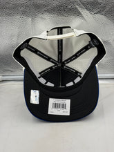 Load image into Gallery viewer, The New York Rangers NHL '47 Brand Off White Rope Hitch Adjustable Snapback Hat laid flat, highlighting its off-white color and stylish features that make it a must-have New York Rangers hat.
