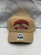 Load image into Gallery viewer, Alabama Crimson Tide NCAA '47 Brand Khaki Clean Up Adjustable Strapback Hat showcasing versatile design and team spirit.
