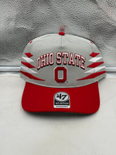 Load image into Gallery viewer, Ohio State Buckeyes NCAA '47 Brand Gray TT Diamond Hitch Snapback Adjustable Hat displayed on a white background showing the structured design and snapback closure.

