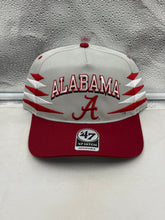 Load image into Gallery viewer, Alabama Crimson Tide NCAA '47 Brand Gray Diamond Hitch Snapback Adjustable Hat showcasing the team's logo and diamond-inspired graphic.
