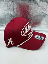 Load image into Gallery viewer, Alabama Crimson Tide NCAA '47 Brand hat worn outdoors, showcasing its versatile style for game days and casual outings.
