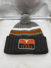 Load image into Gallery viewer, Texas Longhorns NCAA '47 Brand Dark Gray Winter Beanie Knit Ski Cap Hat displayed on a neutral background, showcasing its cozy knit construction and team logo.
