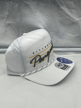 Load image into Gallery viewer, Pittsburgh Penguins NHL &#39;47 White Script Hitch Rope Adjustable Snapback Hat - Casey&#39;s Sports Store
