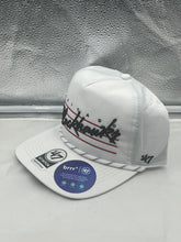 Load image into Gallery viewer, Chicago Blackhawks NHL &#39;47 White Script Hitch Rope Adjustable Snapback Hat - Casey&#39;s Sports Store
