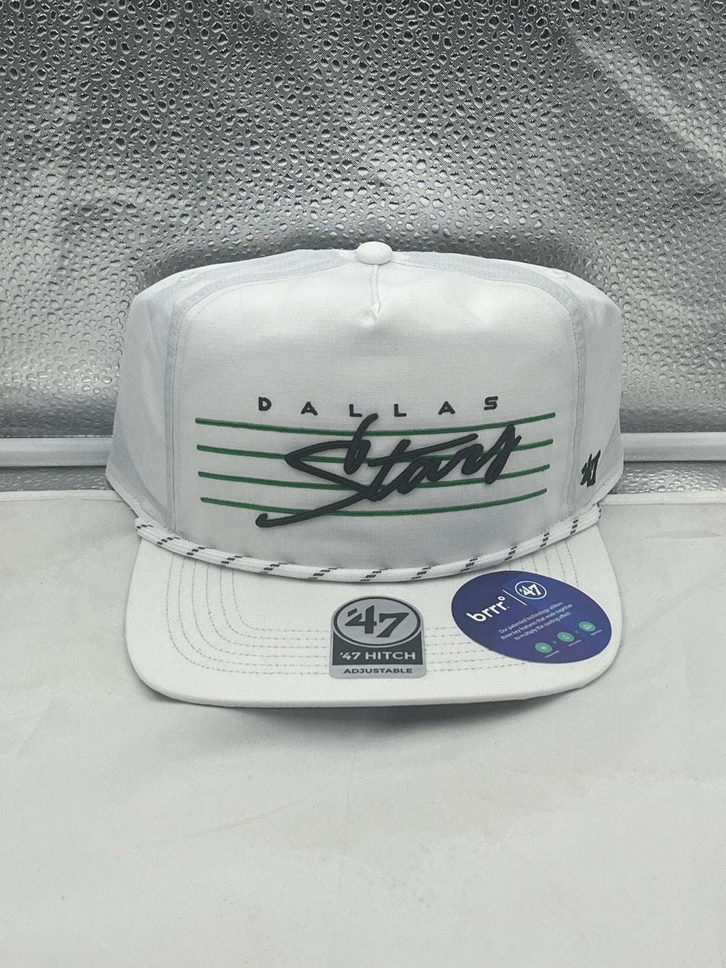 Dallas Stars NHL '47 White Script Hitch Rope Adjustable Snapback Hat - Casey's Sports Store