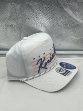 Load image into Gallery viewer, New York Knicks NBA &#39;47 Brand White Script Hitch Rope Adjustable Snapback Hat - Casey&#39;s Sports Store
