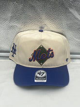 Load image into Gallery viewer, New York Mets MLB &#39;47 Brand Natural Two Tone Hitch Adjustable Snapback Hat - Casey&#39;s Sports Store
