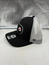 Load image into Gallery viewer, Philadelphia Flyers NHL '47 Brand Black Trucker Mesh Adjustable Snapback Hat
