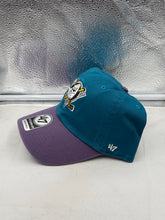 Load image into Gallery viewer, Anaheim Ducks NHL '47 Brand Teal Two Tone Clean Up Adjustable Hat
