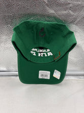 Load image into Gallery viewer, Philadelphia Eagles NFL '47 Brand Throwback Green Script Clean Up Adjustable Hat displayed with a casual outfit, ideal for game day.
