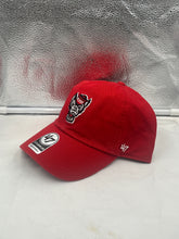 Load image into Gallery viewer, NC State Wolfpack NCAA &#39;47 Brand Red Clean Up Adjustable Strapback Hat - Casey&#39;s Sports Store
