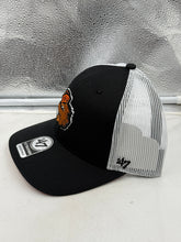 Load image into Gallery viewer, Oregon State Beavers NCAA '47 Brand Throwback Black Trucker Mesh Adjustable Hat side view
