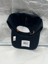 Load image into Gallery viewer, Oklahoma State Cowboys NCAA &#39;47 Brand Throwback Black Clean Up Adjustable Hat displayed on a hanger, showcasing the iconic team logo.

