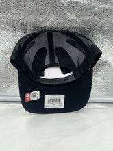 Load image into Gallery viewer, Ohio State Buckeyes NCAA &#39;47 Brand Black Trucker Adjustable Snapback Hat Front View showcasing the iconic Buckeyes logo.
