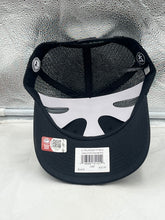 Load image into Gallery viewer, Ohio State Buckeyes NCAA &#39;47 Brand Black Trucker Adjustable Snapback Hat Back View displaying the adjustable snapback closure for a customizable fit.
