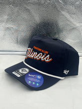 Load image into Gallery viewer, Illinois Fighting Illini NCAA &#39;47 Script Navy Hitch Adjustable Snapback Hat - Casey&#39;s Sports Store
