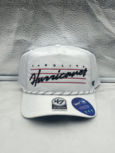 Load image into Gallery viewer, Carolina Hurricanes NHL &#39;47 White Script Hitch Rope Adjustable Snapback Hat - Casey&#39;s Sports Store
