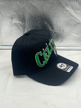 Load image into Gallery viewer, Boston Celtics NBA &#39;47 Brand Black Wave Hitch Snapback Adjustable Hat - Casey&#39;s Sports Store
