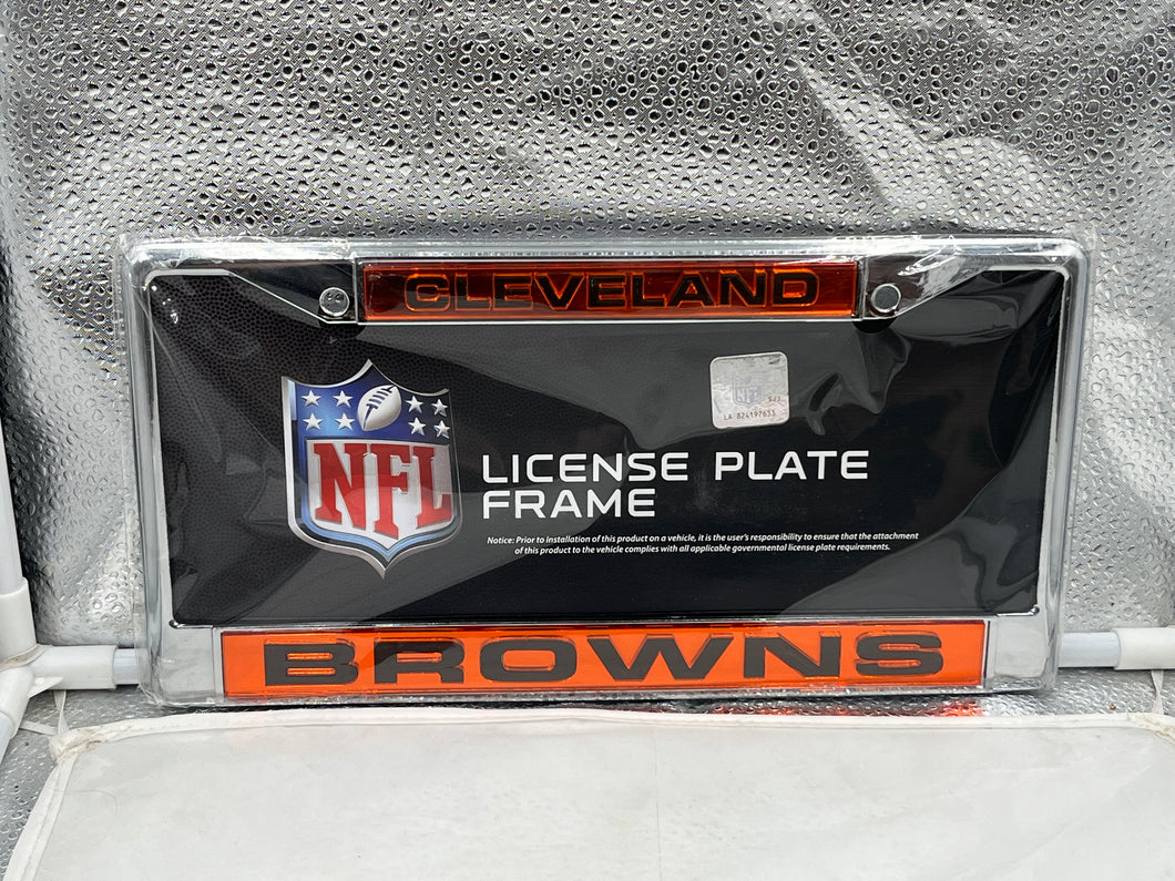 Cleveland Browns NFL Laser Cut License Plate Frame Wincraft