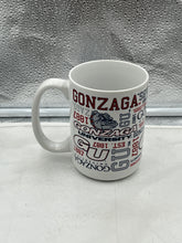 Load image into Gallery viewer, Gonzaga Bulldogs NCAA Spirit Style 15oz Coffee Mug Cup showing vibrant colors and logo by Logo Brands, perfect for showcasing school pride.

