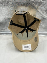 Load image into Gallery viewer, Close-up view of the Dallas Stars NHL &#39;47 Brand Khaki Clean Up Adjustable Strapback Hat detailing the adjustable strap and premium fabric for comfort.
