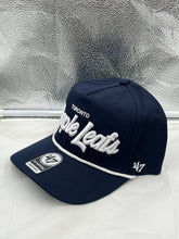 Load image into Gallery viewer, Toronto Maple Leafs NHL &#39;47 Navy Script Hitch Rope Adjustable Snapback Hat - Casey&#39;s Sports Store
