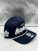 Load image into Gallery viewer, Toronto Maple Leafs NHL &#39;47 Navy Script Hitch Rope Adjustable Snapback Hat - Casey&#39;s Sports Store
