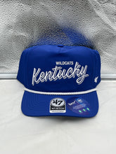 Load image into Gallery viewer, Kentucky Wildcats NCAA &#39;47 Blue Script Rope Hitch Adjustable Snapback Hat - Casey&#39;s Sports Store
