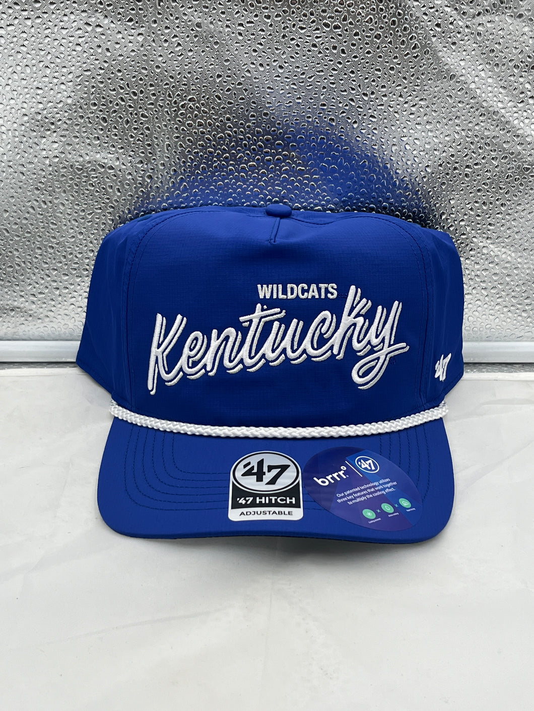 Kentucky Wildcats NCAA '47 Blue Script Rope Hitch Adjustable Snapback Hat - Casey's Sports Store