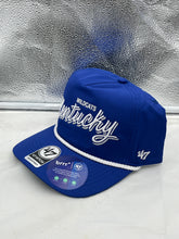 Load image into Gallery viewer, Kentucky Wildcats NCAA &#39;47 Blue Script Rope Hitch Adjustable Snapback Hat - Casey&#39;s Sports Store

