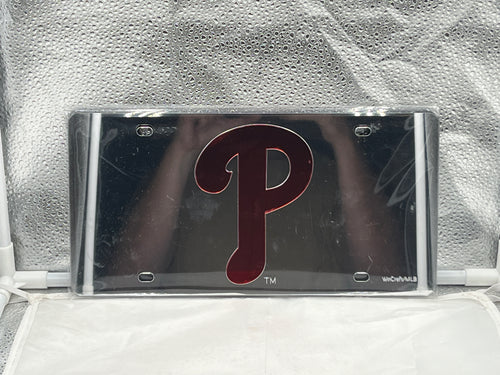 Philadelphia Phillies MLB Silver Lasercut License Plate Wincraft - Casey's Sports Store