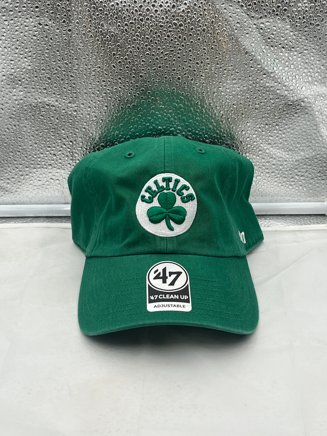 Boston Celtics NBA '47 Brand Green Clean Up Strapback Adjustable Hat - Casey's Sports Store