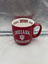 Load image into Gallery viewer, Indiana Hoosiers NCAA 15oz Coffee Mug Cup from Logo Brands, showcasing the iconic Indiana Hoosiers Mug logo and vibrant team colors, perfect for fans.
