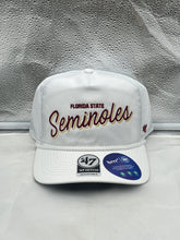 Load image into Gallery viewer, Florida State Seminoles FSU NCAA &#39;47 White Script Hitch Adjustable Snapback Hat - Casey&#39;s Sports Store
