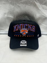 Load image into Gallery viewer, New York Knicks NBA &#39;47 Brand Black Roscoe Hitch Snapback Adjustable Hat - Casey&#39;s Sports Store
