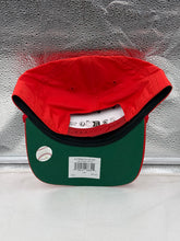 Load image into Gallery viewer, Cincinnati Reds MLB '47 Brand Red Hitch Rope Adjustable Snapback Hat worn by a fan at a baseball game, demonstrating team spirit.

