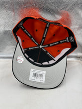 Load image into Gallery viewer, Person wearing San Francisco Giants MLB '47 Brand Orange Diamond Hitch Adjustable Snapback Hat at a baseball game, demonstrating team spirit and comfort.
