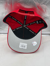 Load image into Gallery viewer, Group of fans wearing Philadelphia Phillies MLB '47 Brand Red Hitch Adjustable Snapback Hats, celebrating together during a game.
